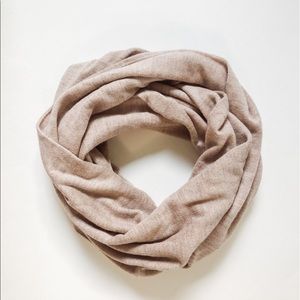 Splendid Cashmere Blend Infinity Scarf Beige  NWT